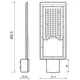 Светодиодный уличный консольный фонарь ETRON Street 100W IP65 5000K 1-ESP-324 — мощный LED светильник для улицы - изображение 5
