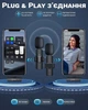 Двойной беспроводной петличный микрофон EMISSE для разьема Type-C (Android, iPhone от 15/15 Pro, Mac и Windows), Черный - изображение 4
