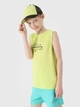 Дитяча майка для хлопчика 4F 4FJWSS25TSLEM163-45S 122 см Жовта (5905700434757) - зображення 1