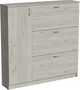 Тумба для взуття Matro (Luxe studio) №1 1200х275х1215 мм Дуб крафт білий (0024321641) - зображення 1
