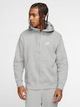 Bluza męska rozpinana streetwear z kapturem polarowa Nike M Nsw Club Hoodie Fz Bb BV2645-063 2XL Szara (193147702606) - obraz 1