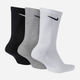 Zestaw skarpet damskich 3 pary Nike U Nk Everyday Csh Crw 3Pr 132 SX7664-964 34-38 (S) Biały/Szary/Czarny (194955549124) - obraz 2