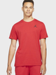 Футболка хлопковая длинная мужская Jordan M J Jumpman Emb Ss Crew DC7485-687 S Червона (195238739522) - зображення 1
