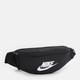 Сумка бананка поясна тканинна Nike Nk Heritage Waistpack - Fa21 DB0490-010 Чорна (195237317165) - зображення 4