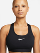 Top sportowy damski Nike W Nk Swsh Med Spt Bra DX6821-010 XL Czarny (196608850700) - obraz 3