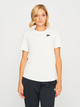 Футболка бавовняна жіноча Nike W Nsw Club Ss Tee DX7902-100 XS Біла (196153999084) - зображення 1