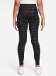 Legginsy dziecięce dla dziewczynki Nike G Nk Df One Tght Aop HF8228-010 122-128 cm (XS) Czarne (197859768448) - obraz 2