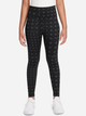 Legginsy młodzieżowe dziewczęce Nike G Nk Df One Tght Aop HF8228-010 146-152 cm (L) Czarne (197859769049) - obraz 1