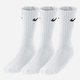 Zestaw skarpet damskich 3 pary Nike U Nk V Cush Crew 3P Value 108 SX4508-101 34-38 (S) Biały (685068095412) - obraz 1