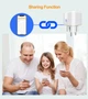 Розумна смарт WiFi розетка Girier 20А з лічильником електроенергії і таймером Біла / Розетка з енергометром Квадратна - зображення 4