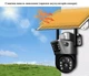 Уличная 4G камера VCS09 солнечная панель 2 объективами солнечная панель зарядки акумулятор 8000мАч PIR датчик движения - изображение 5