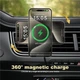 Автодержатель с беспроводной зарядкой Wiwu Qi2.0 MAGO Magsafe wireless car charger CH-323 with MagSafe для Apple iPhone Black - изображение 4
