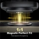 Автодержатель с беспроводной зарядкой Wiwu Qi2.0 MAGO Magsafe wireless car charger CH-323 with MagSafe для Apple iPhone Black - изображение 7