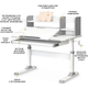 Комплект Evo-Kids Парта TH-330 Grey + Кресло Evo-kids Mio Lite G (TH-330 W/G + Y-208 G) - изображение 2