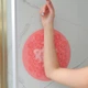 Круглая силиконовая щётка - мочалка на присосках на стену в ванную / душ Bath Mat массажный противоскользящий коврик для ног, розовый (102930868) - изображение 6