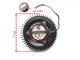 Турбина кулер PowerLogic для видеокарты ASUS TURBO RTX 2060 2070 2080 S PLB07525B12HH (BASA0725R2U BFB1012SHA01 CF7525U12D) (№160.8) - изображение 4