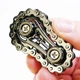 Антистресс Металлический Bike Chain Spinner Фиджет Игрушка, Крутилка Графит (01326) - изображение 1