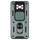 Чохол Fiji Camera Defence для Poco X3 Pro бампер із захистом камери та підставкою Green - зображення 2