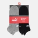 Набор женских носков коротких хлопковых Puma Elements Unisex Sneaker 93899903 35-38 6 пар Grey/Black (8720245826938) - изображение 3