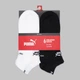 Набор женских носков коротких хлопковых Puma Elements Unisex Sneaker 93899904 35-38 6 пар White/Black (8720245824965) - изображение 3