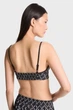 Жіночий чорний топ з візерунком EMPIRE LOGO TOP TRUE CROP Michael Kors 2 MS440G0E74 - изображение 4