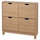 Тумба для обуви STALL 96x17x90 cm IKEA 405.302.29 дуб - изображение 1