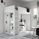Кровать-антресоль SMASTAD IKEA 094.355.88 белый / серый - изображение 3