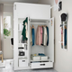 Кровать-антресоль SMASTAD IKEA 094.355.88 белый / серый - изображение 5