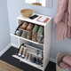 Тумба для взуття BISSA 49x28x93 cm IKEA 705.302.56 білий - зображення 2