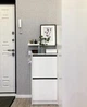 Тумба для взуття BISSA 49x28x93 cm IKEA 705.302.56 білий - зображення 9