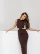 В'язана сукня Brijet Larionoff 42-46 коричневий (Brijet_ brown) - зображення 3