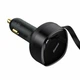 Автомобильное зарядное устройство Baseus Enjoyment Retractable 2-in-1 Car Charger C+L 30W Black CGTX000001 - изображение 2