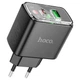 Мережевий зарядний пристрій HOCO CS42A Smart PD30W+QC3.0 charger (EU) Black 6942007620765 - зображення 1