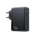 Мережевий зарядний пристрій Usams US-CC163 T50 100W 4 Ports ACCC GaN Fast Charger (EU) Black CC163TC01 - зображення 1