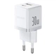 Мережевий зарядний пристрій Baseus Palm Fast Charger C+U 30W EU Moon White P1011160A213-00 - зображення 1
