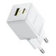 Мережевий зарядний пристрій Baseus Palm Fast Charger C+U 30W EU Moon White P1011160A213-00 - зображення 6
