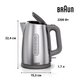 Электрочайник BRAUN WK1500.GY PurShine - изображение 3