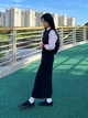 Юбка миди осенняя прямая женская Uniqlo 769862877 S Черная (1159828136) - изображение 11