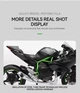 Колекційна Лита Модель CCA Мотоцикл Kawasaki Ninja H2R (Кавасакі Ніндзя) / У Масштабі 1:12 / Чорний - зображення 12