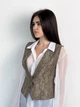 Женский жилет ART KNIT Python коричневый, M 038384 - изображение 6