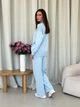 Брюки вязаные ART KNIT Katrin Голубые, S-M 022163 - изображение 3