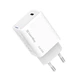 Мережевий зарядний пристрій ColorWay GaN Mini 65W PD Port PPS USB-C White (CW-CHS049PD-WT) - зображення 1