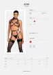Портупея на грудь Obsessive A740 harness black O/S, искусственная кожа - изображение 5