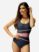 Купальник слитный женский Aqua Speed Stella Lady 8670 (299-35) 44 (XXL) Черный/Розовый (5908217686701) - изображение 3