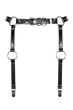 Гартеры Obsessive A741 garter belt black O/S, искусственная кожа - изображение 2