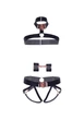 Комплект атласных ремней для бондажа Leg Avenue Satin elastic harness Set, One size, Black - изображение 5