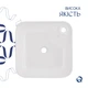 Комплект Qtap Stork: Раковина накладная квадратная 430x430x125 мм White + Донный клапан PU02 - изображение 4