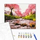 Картина по номерам Река у сакуры 40х50 см Brushme BS25577 - изображение 2
