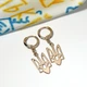 Сережки медзолото Герб України Xuping 18K Сережки Герб Тризуб медсплав Сережки патріотичні герб медзолото - зображення 1