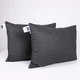 Подушка MirSon №0112 Сolor Fun Line 17-0611 Stripe Black Tencel средняя 50x70 см (2200010863468) - изображение 5